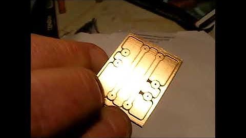 1st Attempt at Double Sided PCB Making