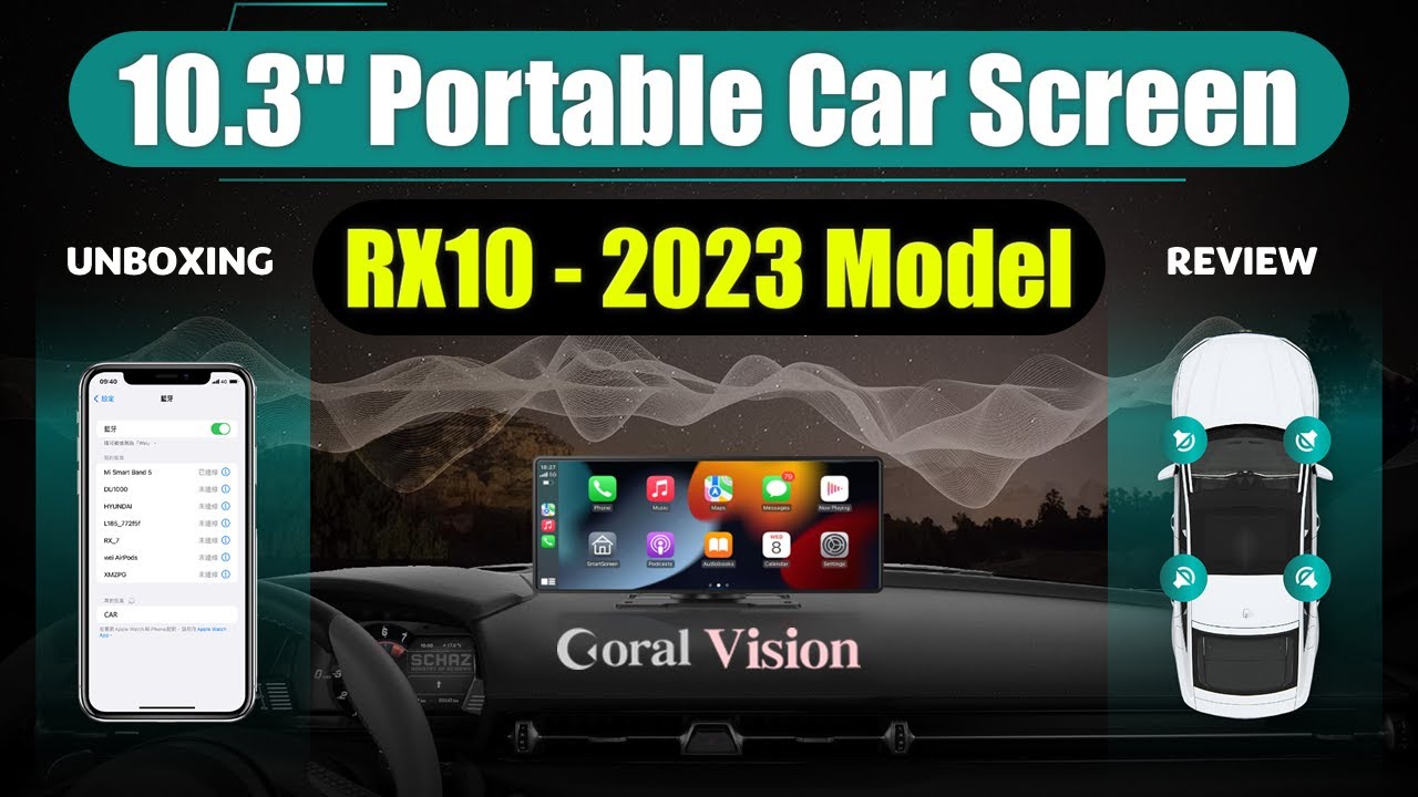 Latest 10.3'' Portable Car Screen - Coral Vision RX10 Latest 10.3'' Portable Car Screen - Coral Vision RX10