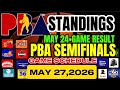 PBA STANDINGS TODAY | PBA GAME RESULTS MAY 24,2026 | PBA GAME SCHEDULE MAY 27,2026