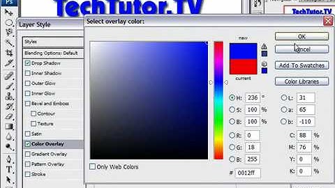 Add a Color Overlay to Text in Photoshop CS3