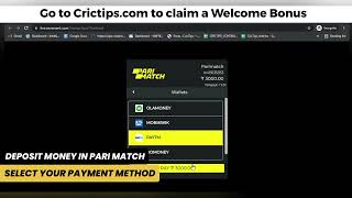 How to Parimatch Register and Deposit