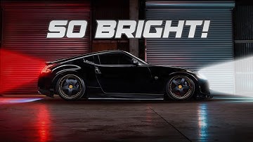 The ULTIMATE 370Z Lighting UPGRADE | Brighter Headlights, Turn Signals, and Reverse Lights!