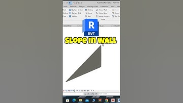 Slope In Wall In revit #revit #revitarchitecture #bim #ytshorts #viralvideo