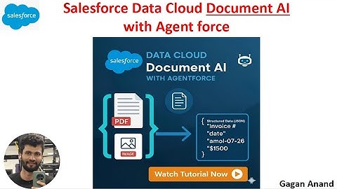 Salesforce Data Cloud Document AI with Agentforce-Transform Unstructured PDF Data to Structured Data