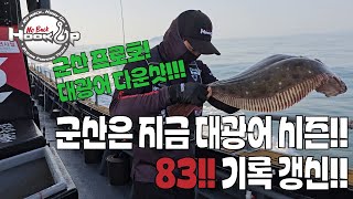 군산 대광어 시즌! 광어다운샷 출조! 8짜! 이거지!!! #광어다운샷 #광따 #프로호