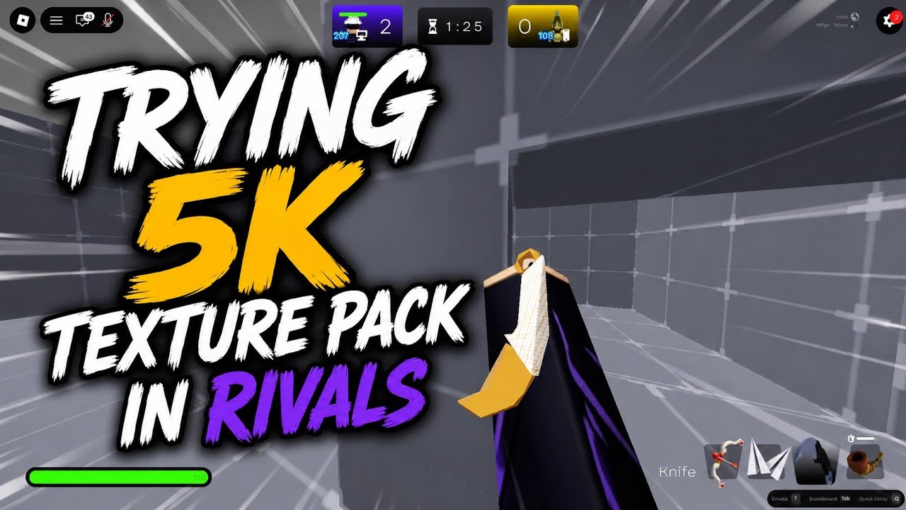 Trying a 5K Texture Pack in Roblox Rivals… 😳 - YouTube