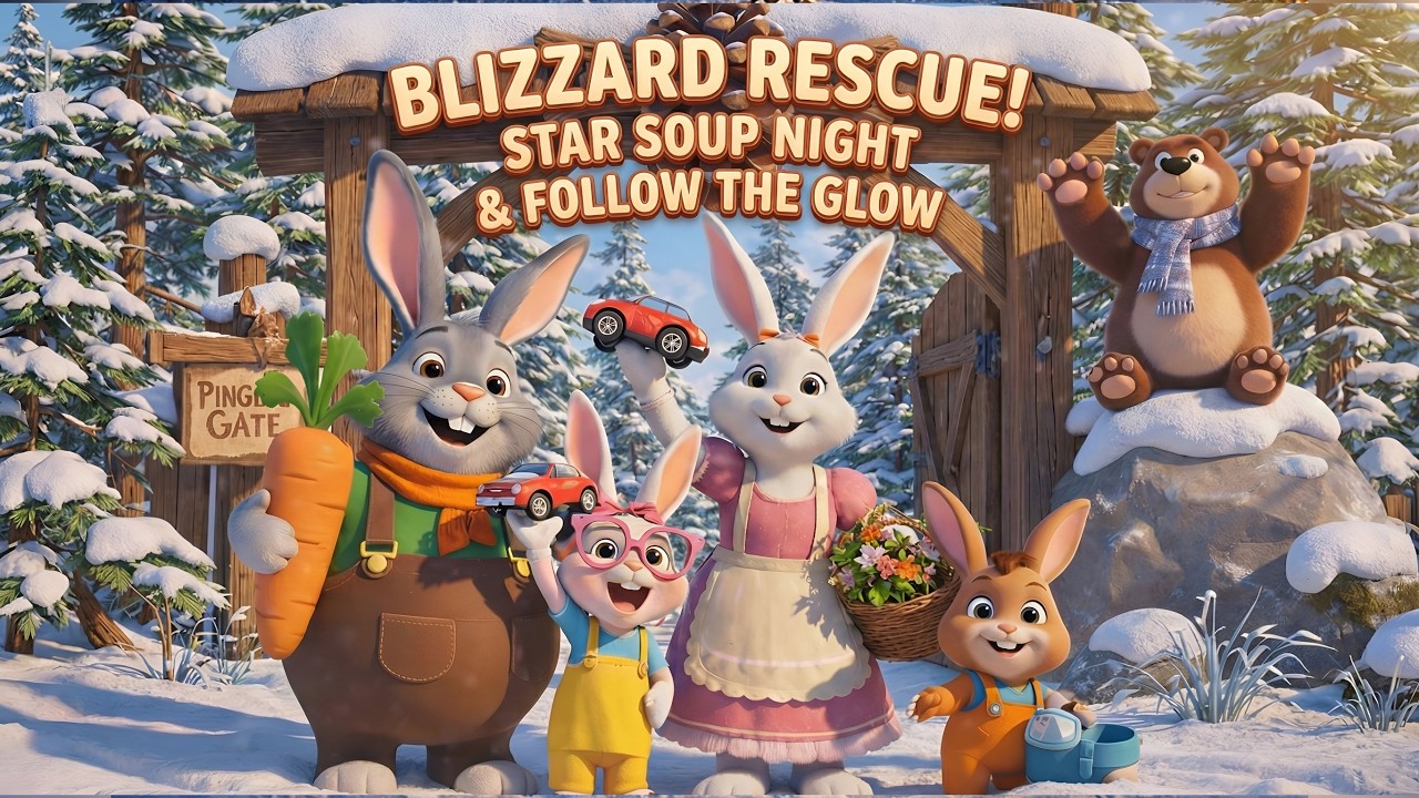 The Buck’s Forest Adventures - Blizzard Rescue! Star Soup Night & Follow the Glow ❄️⭐Winter Safety