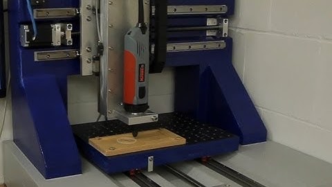 Selfmade CNC milling machine - first test