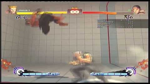 SSF 4 Guile Combos(1) 9 Hits 464 Damage By nouryu