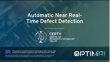OPTIMAI Training Catalogue: Automatic Near Real-Time Defect Detection