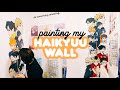 painting my anime wall ( haikyuu!! ) 🎨