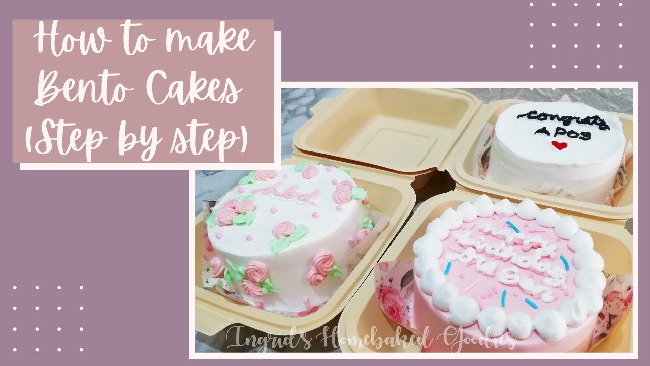 Bento Cakes Step By Step Tutorial Youtube