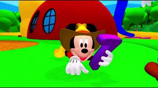 Mickeys Round Up Mickey Sneaks Up On The Number 7 And Catches It
