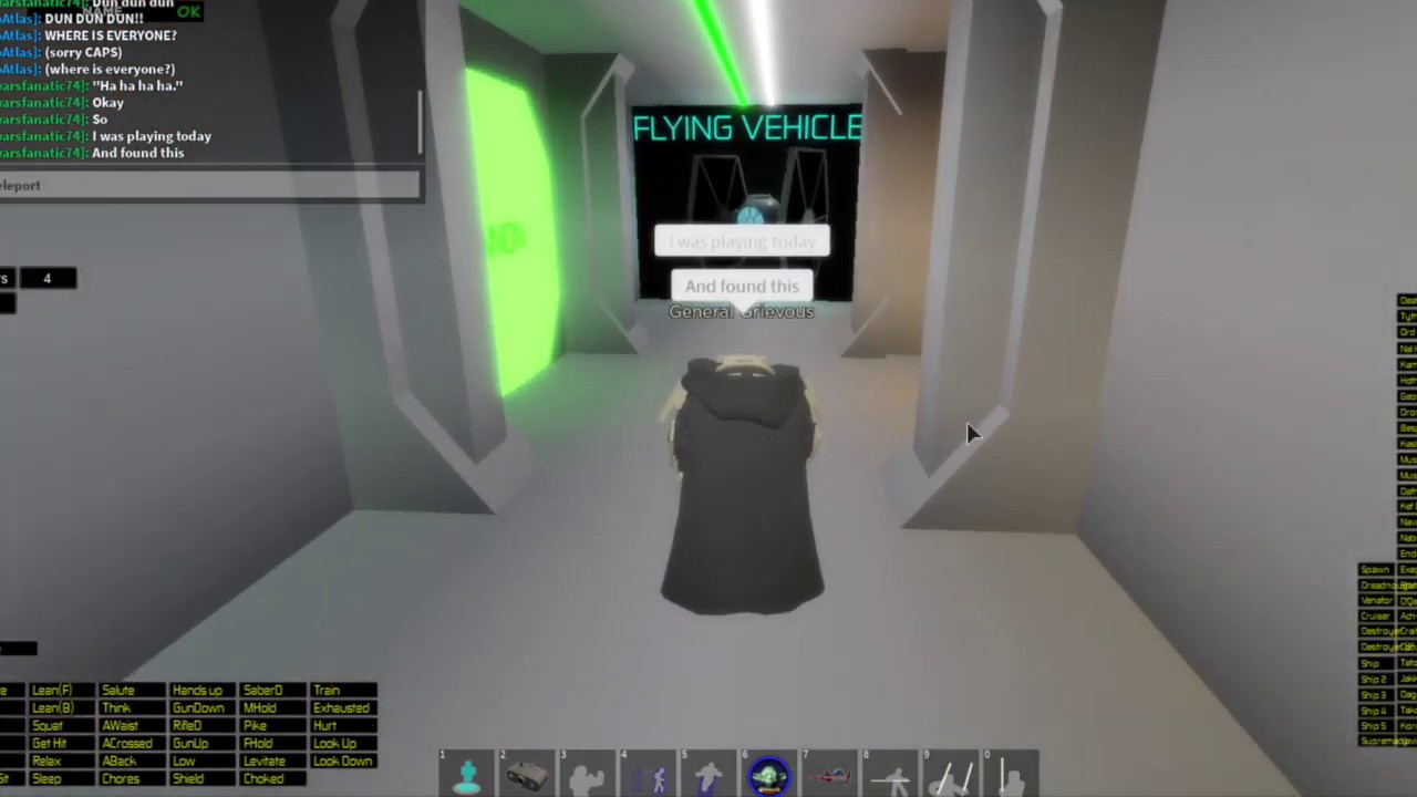 Roblox Star Wars Timelines Xl Rp Easter Egg Youtube - how to do grey text in roblox rp games