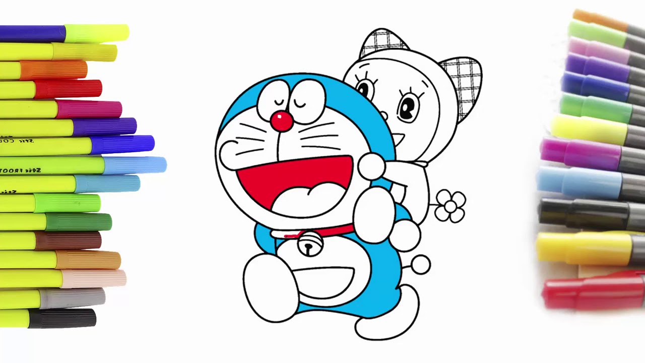 Download Coloring Pages For Kids and Color Doraemon and Doremi - YouTube