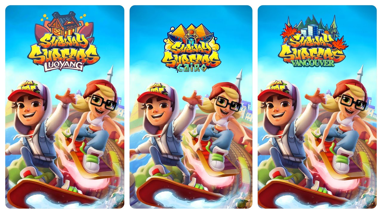 Subway Surfers Cairo 2022 vs Luoyang 2022 vs Vancouver 2024