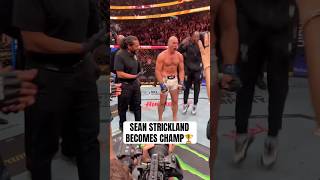 SEAN STRICKLAND IS THE NEW MIDDLE WEIGHT CHAMPION (via @ufc)