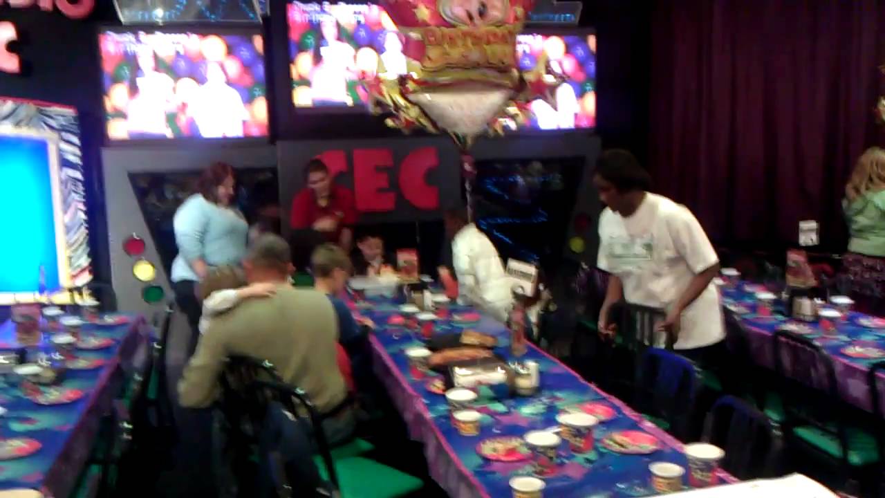 Caleb's birthday party @ Chuck E Cheese's Part 1