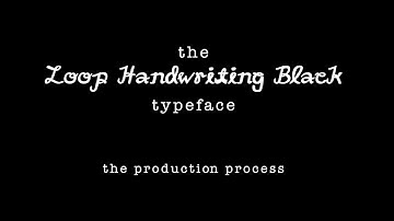 Typography Design Process Video - DXB302 (Semester 1, 2015)