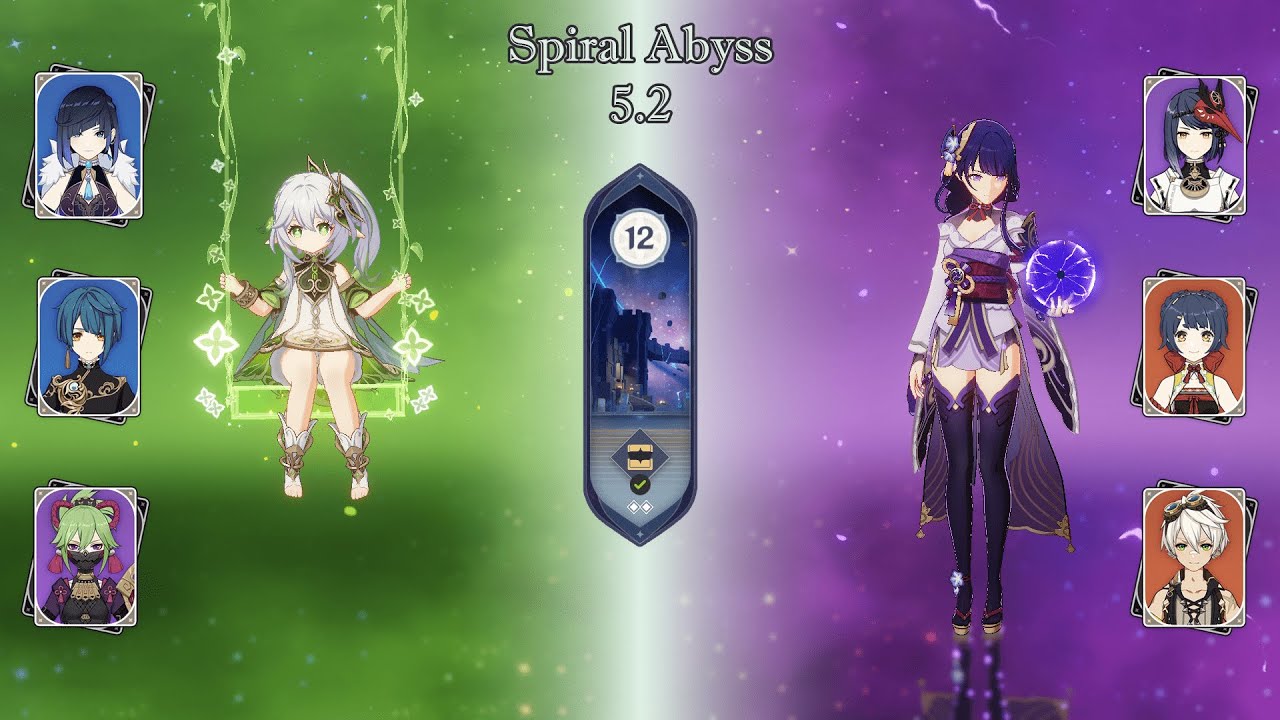 5.2 | C0 NAHIDA HYPERBLOOM x C2 RAIDEN HYPERCARRY | Full Clear Abyss Floor-12 | Version 5.2