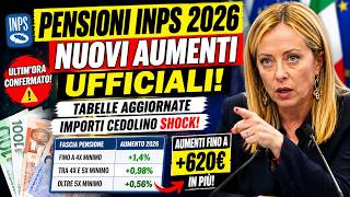 🚨 Pensioni INPS 2026: Nuovi Aumenti Ufficiali, Tabelle Aggiornate e Importi Cedolino Shock 💶