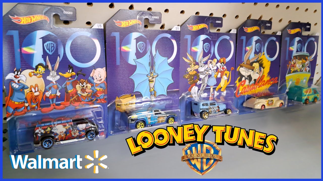 Looney Tunes Hot Wheels Cars 100 Years of Warner Bros. at Walmart  Scooby-Doo, Batman, Superman 