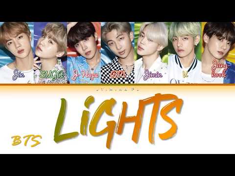 BTS (防弾少年団) - 'Lights' Lyrics (Color Coded_Kan_Rom_Eng)