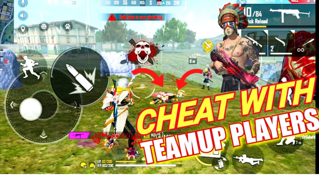CHEAT WITH TEAM UP PLAYERS RANKED SQUAD FULL GAMEPLAY FREE