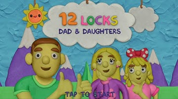 12 LOCKS Dad and Daughters All Level. Gameplay Walkthrough.