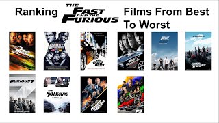 Ranking The Fast and Furious Films From Best To Worst