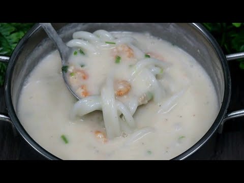 Cách nấu nước cốt dừa - Bánh Canh Tôm Nước Cốt Dừa miền tây đơn giản mà ngon