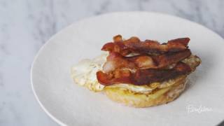 How to Make Bacon, Egg and Cheese Doughnut Sandwich