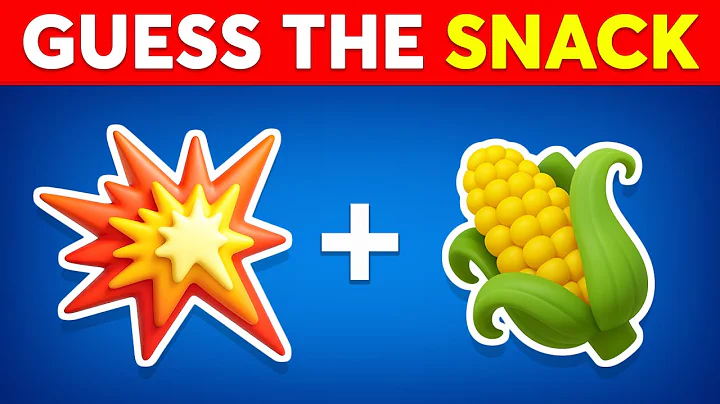 Guess The SNACK & JUNK FOOD By Emoji | Food Emoji Quiz