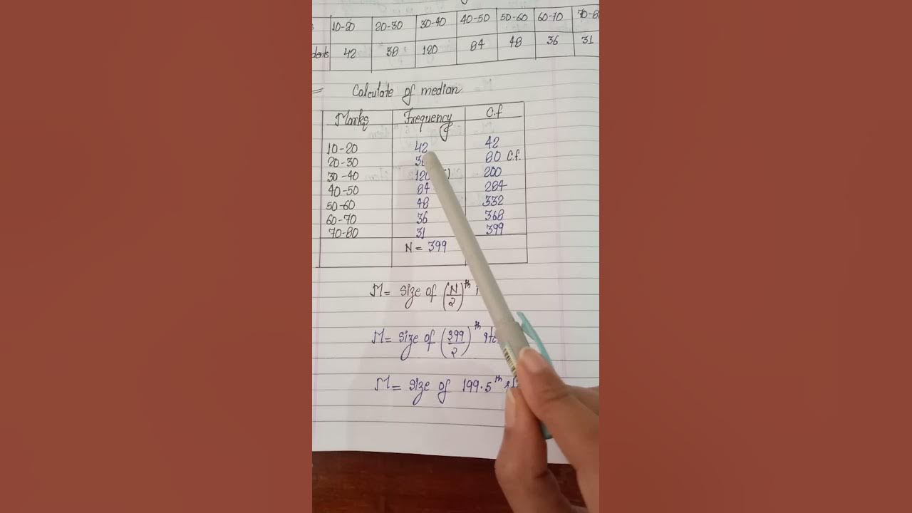 how to calculate median for grouped data? formula for median of grouped ...