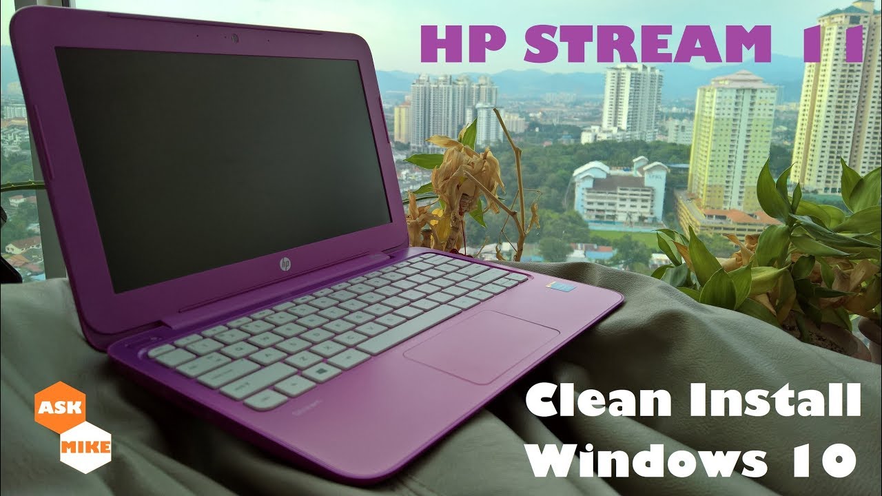 hp stream 11 ราคา  Update 2022  HP Stream 11 Clean Install Windows 10
