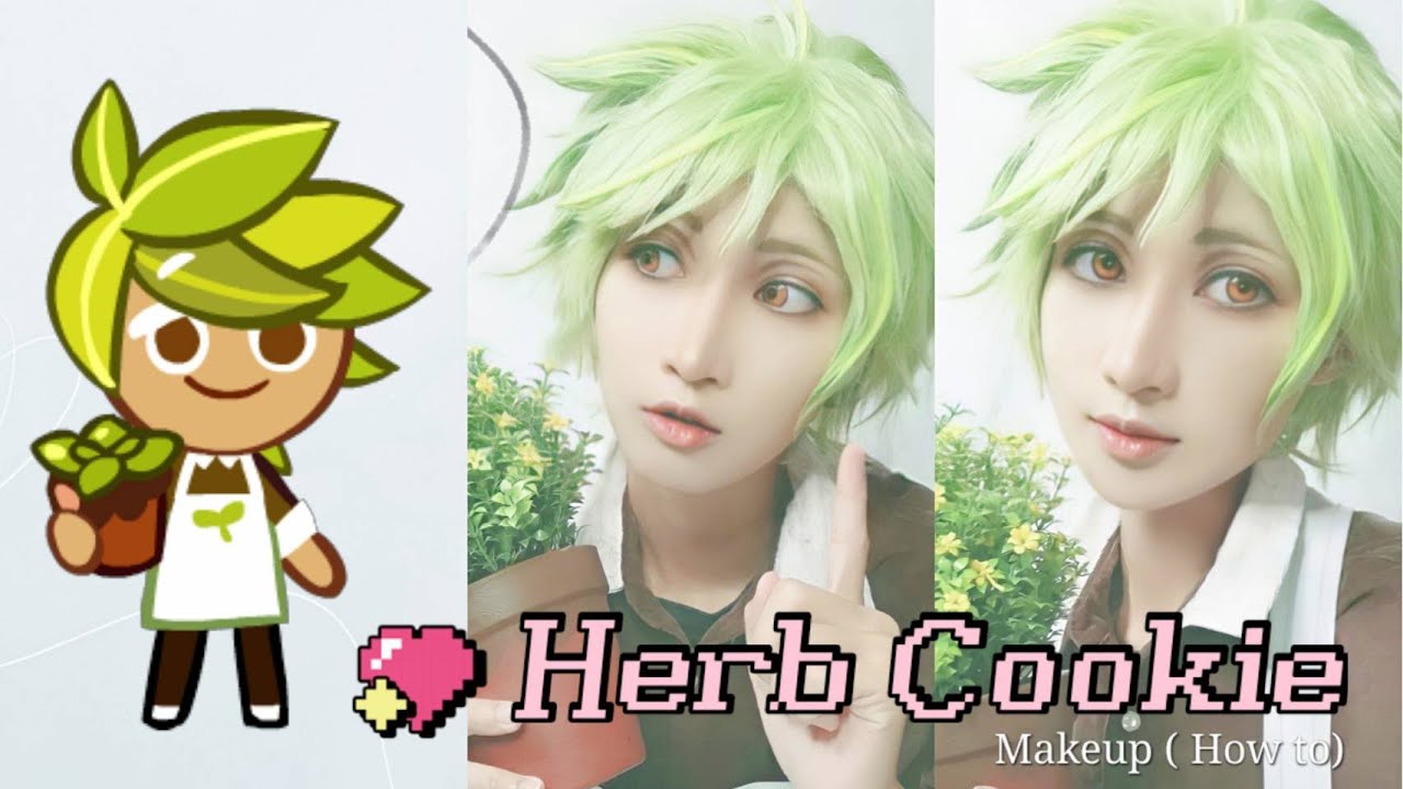 Herb Cookie - Cookie Run [Games]​ Makeup tutorial by Irene01 (Sub JP)​