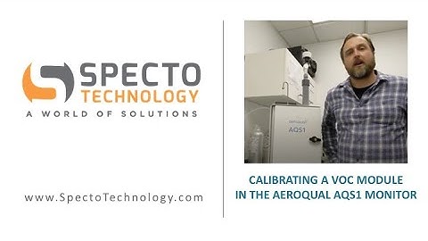 Calibrating a VOC Module in the Aeroqual AQS1 Monitor