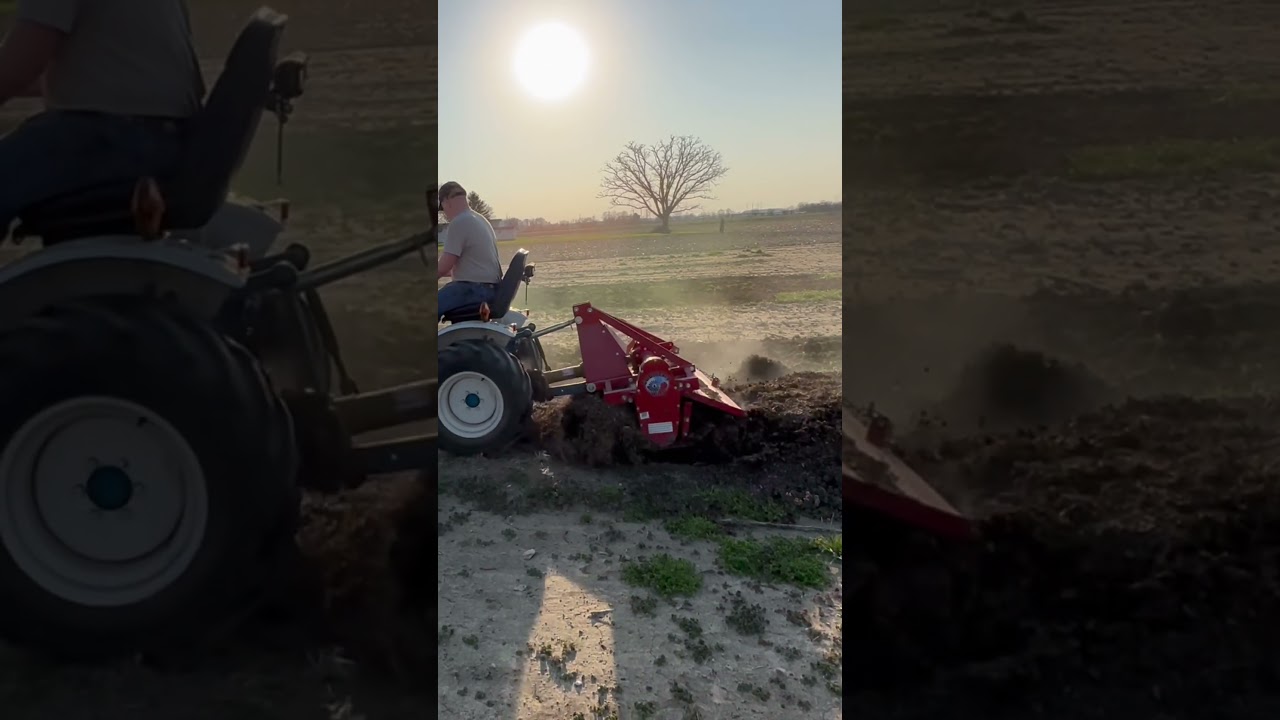 Stirring the compost!   