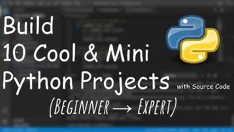 Create 10 Best Python Projects in 60 Minutes || Python Projects || Python || Junior Programmer