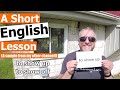 A sample english lesson from my other channel bobs short english lessons