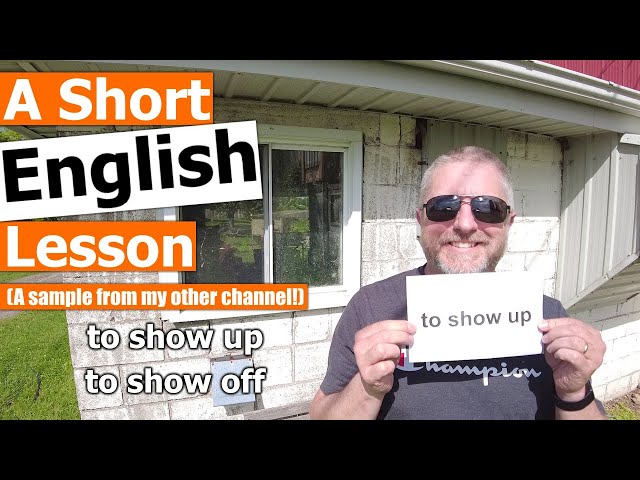 A Sample English Lesson From My Other Channel (Bob's Short English Lessons) class=