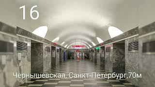 ТОП 40 САМЫХ ГЛУБОКИХ СТАНЦИЙ МЕТРО В МИРЕ