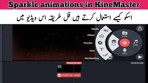 Sparkle animations in KineMaster|KineMaster video editing|KineMaster animations sticker