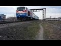 ТЭ33А-0157 с пригородным поездом  Чингирлау - Уральск