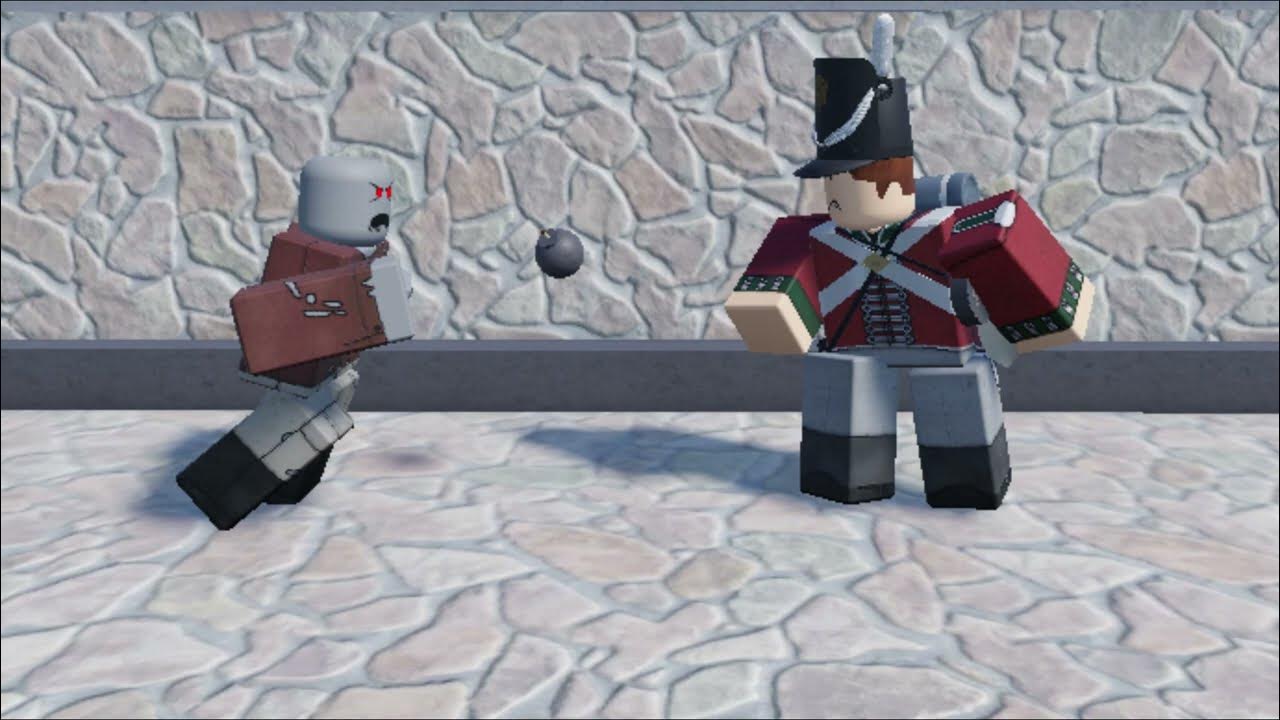 Barry became a grenadier and threw his grenade and sang the "British