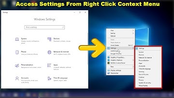How to Add Settings to the Desktop Context Menu on Windows 10