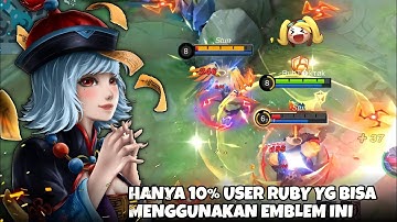 Rahasia Emblem Ruby Tiktok | Build Ruby Tersakit 2022 | Top Global Ruby - Mobile Legends