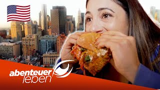 &quot;9$ Chicken-Burger?!&quot; - Food-BLOGGER in New York 🍔🥯 | Abenteuer Leben | Kabel Eins