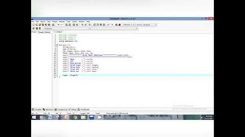 C++ contoh program tipe data bentukan