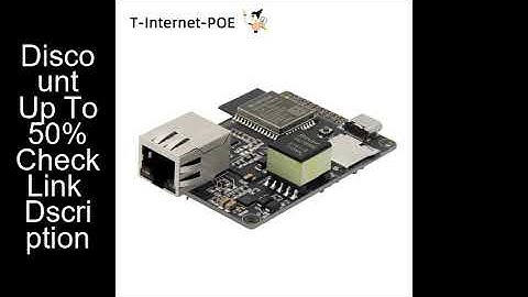 LILYGO® TTGO T-Internet-POE ESP32 Ethernet Adapter LAN8720A Development Board Downloader Expansion M